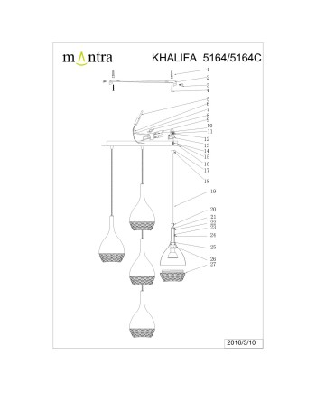 ***OFER/DES*** KHALIFA * LÁMPARA 5L CIRCULO